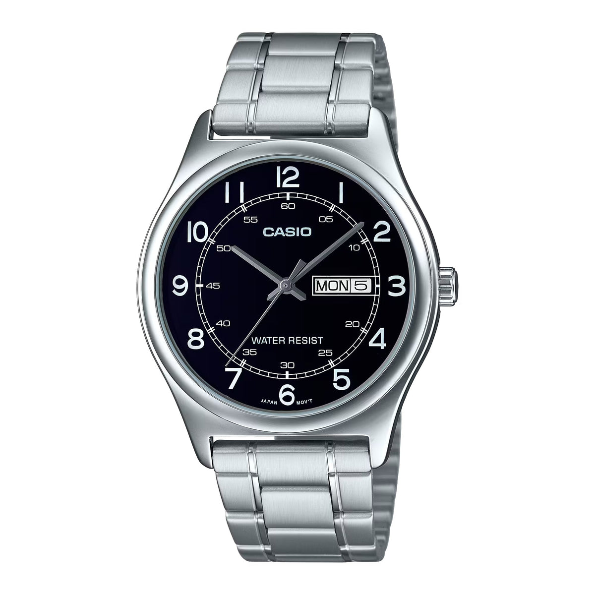 Casio Men's Black Dial Day Date Analog Watch - MTP-V006D-1B2UDF