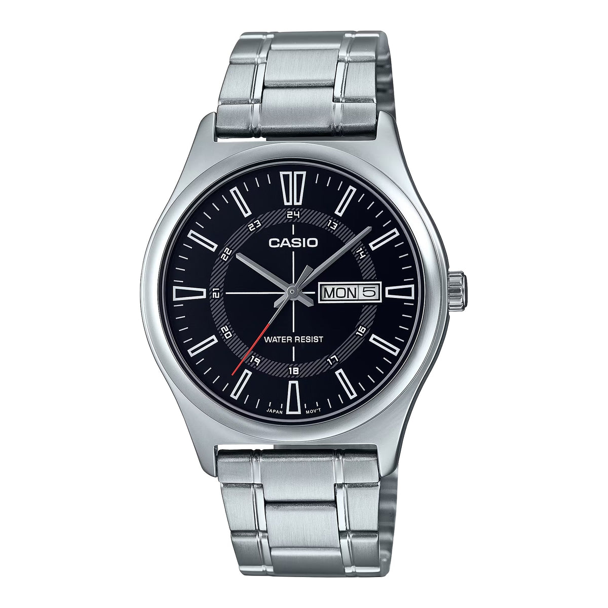 Casio Men's Day Date Analog Watch with Black Dial - MTP-V006D-1CUDF