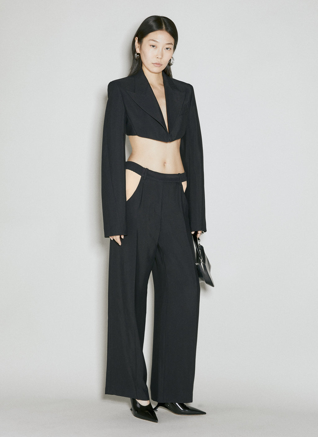 Mugler Women Cut-Out Tailored Pants
