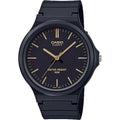 Casio Men’s Black Analog Watch with Black Dial - MW-240-1E2V