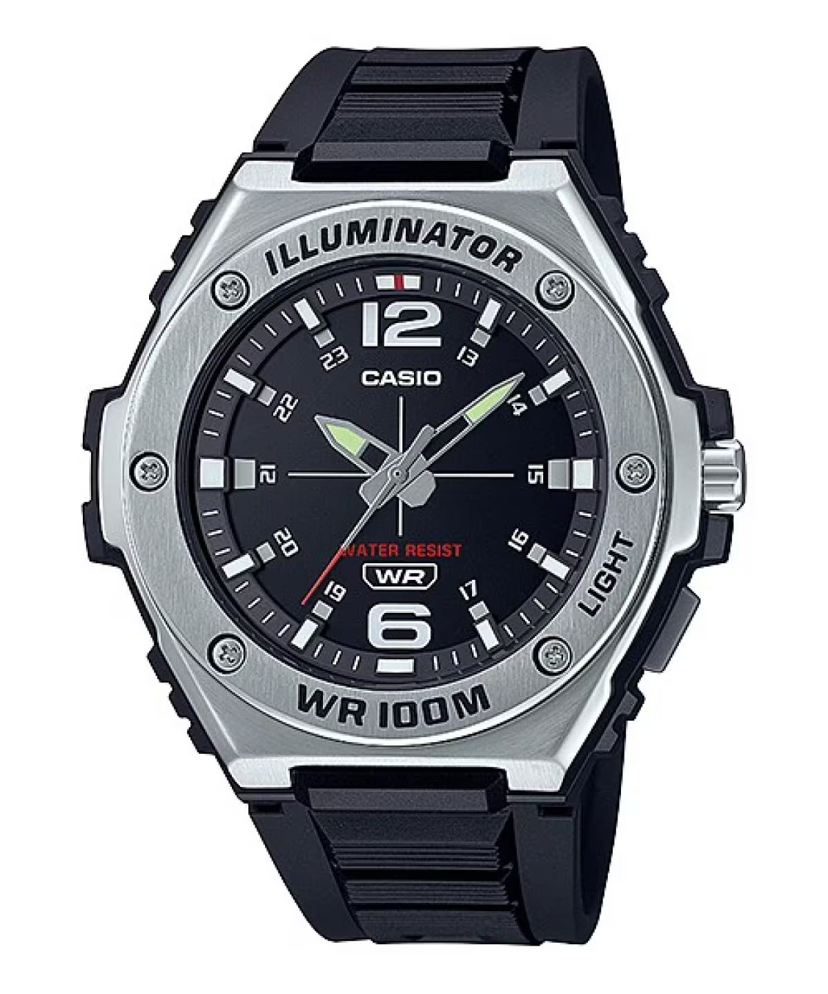 Casio Men's Heavy-Duty Chronograph Watch with Black Dial - MWC-100H-1AV