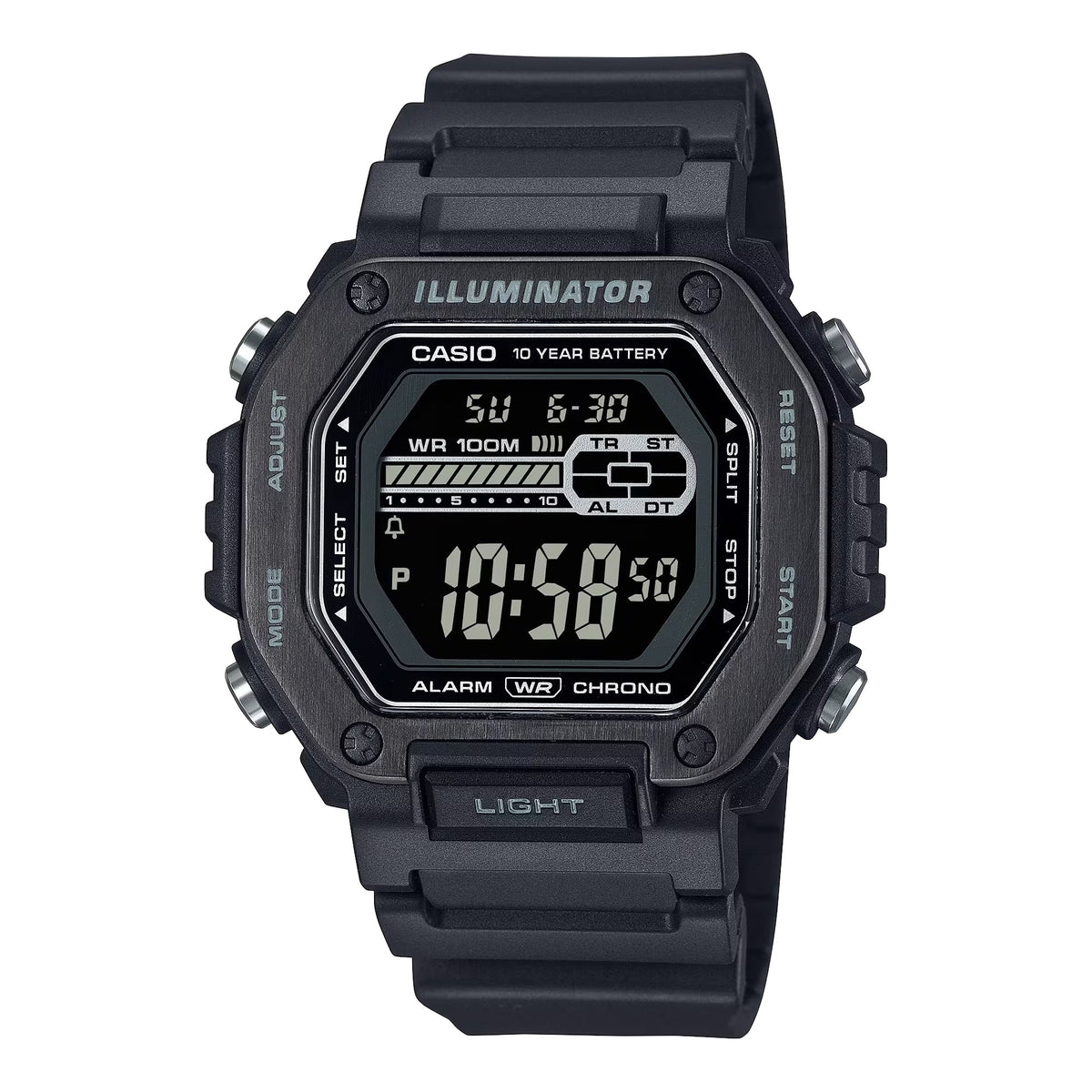Casio Men's Black Illuminator Digital Sport Watch - MWD-110HB-1BV