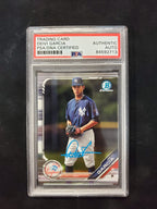Deivi Garcia Autographed Topps Bowman Yankees Bdc-164 Psa Slabbed