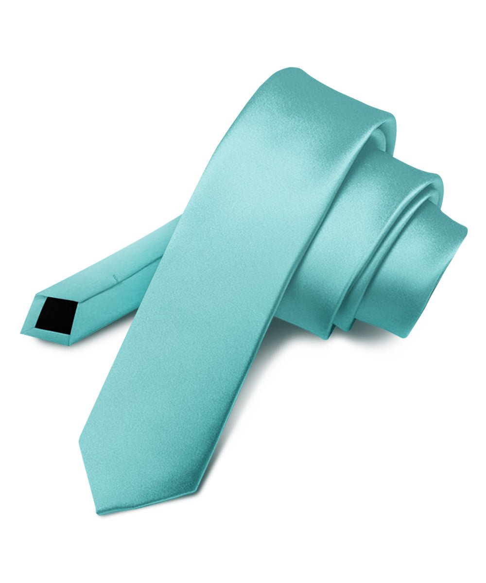 Vittorio Farina Men's Satin Skinny Necktie