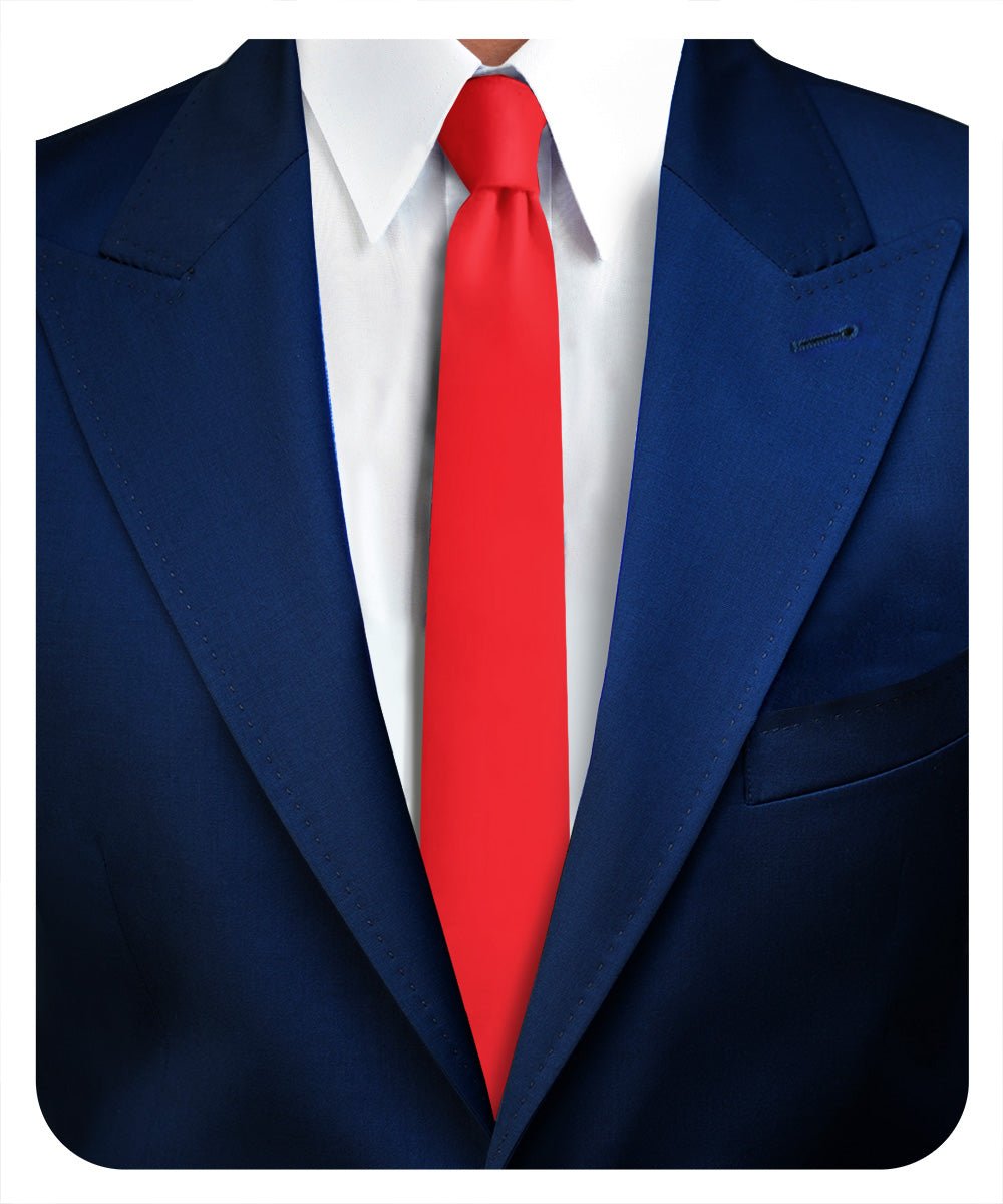 Vittorio Farina Men's Satin Skinny Necktie