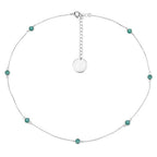 1.89 Carat Genuine Emerald .925 Sterling Silver Necklace