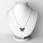 2.16 Carat Genuine Blue Sapphire and White Zircon .925 Sterling Silver Necklace