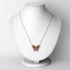 2.36 Carat Genuine Ruby and White Zircon .925 Sterling Silver Necklace