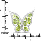 4.65 Carat Genuine Peridot .925 Sterling Silver Necklace