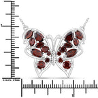 4.60 Carat Genuine Garnet .925 Sterling Silver Necklace
