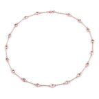 4.86 Carat Genuine Morganite .925 Sterling Silver Necklace