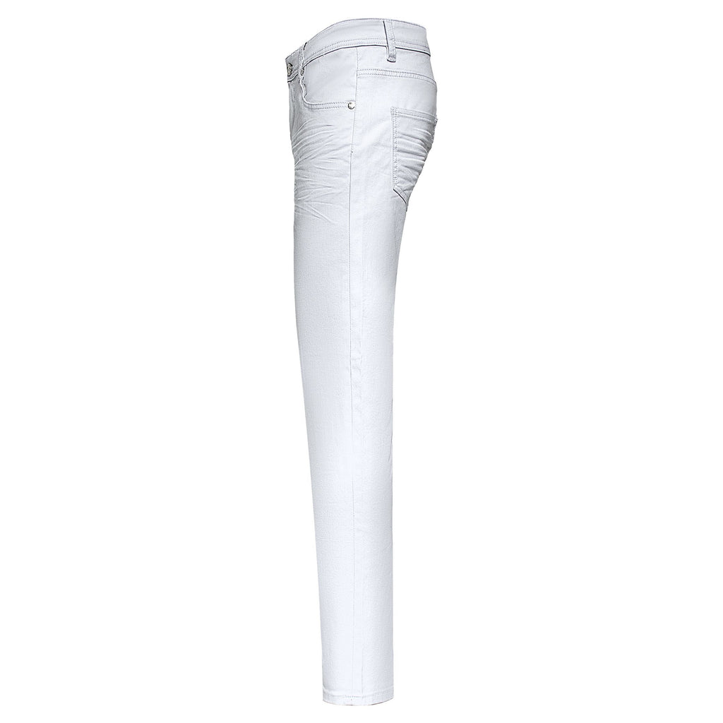 Barocco Style Staple Men's Jeans - White