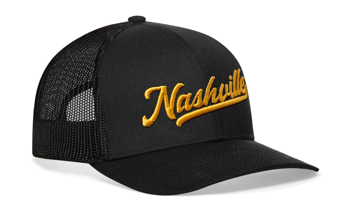 Nashville Trucker Hat  |  Script Snapback