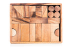 Natural Wooden Building Block Set