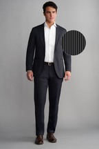Performance Blazer // Navy Pin Stripe