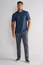AIR 3 Button Polo Solid // Navy