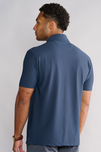 AIR 3 Button Polo Solid // Navy