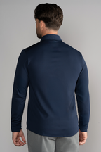 Long Sleeve Button Down Polo Solid // Navy