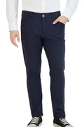 NEW & UPDATED Super - Stretch Men's Chinos //Casual// Navy - Performance Collection