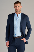 Circular Knit Blazer // Heather Navy