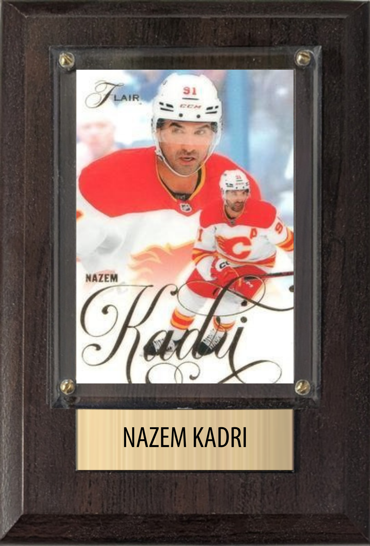Nazem Kadri Calgary Flames Fan Gift Plaque 4x6 1 Card Upper Deck 2024 2025 2026