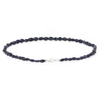131.00 Carat Dyed Sapphire 18.25Inches Long Beaded Necklace