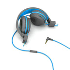 Neon Wired On-Ear Headphones Graphite/Blue