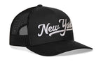 New York Trucker Hat  |  Script Snapback