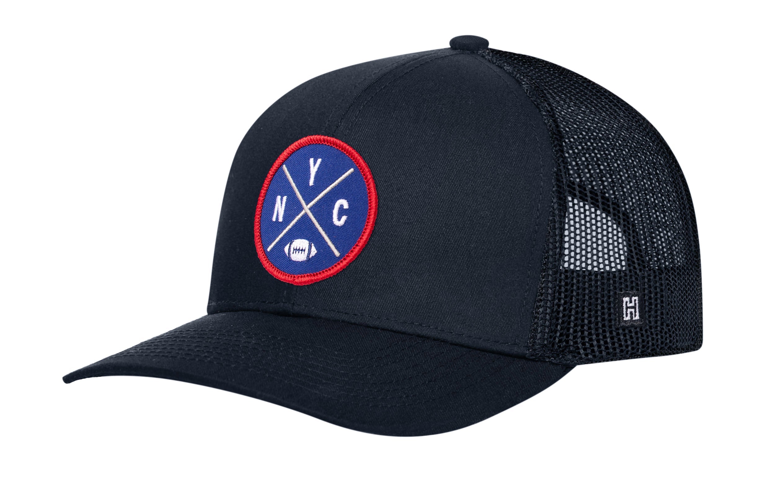New York Football Trucker Hat  |  Blue NYC X Snapback
