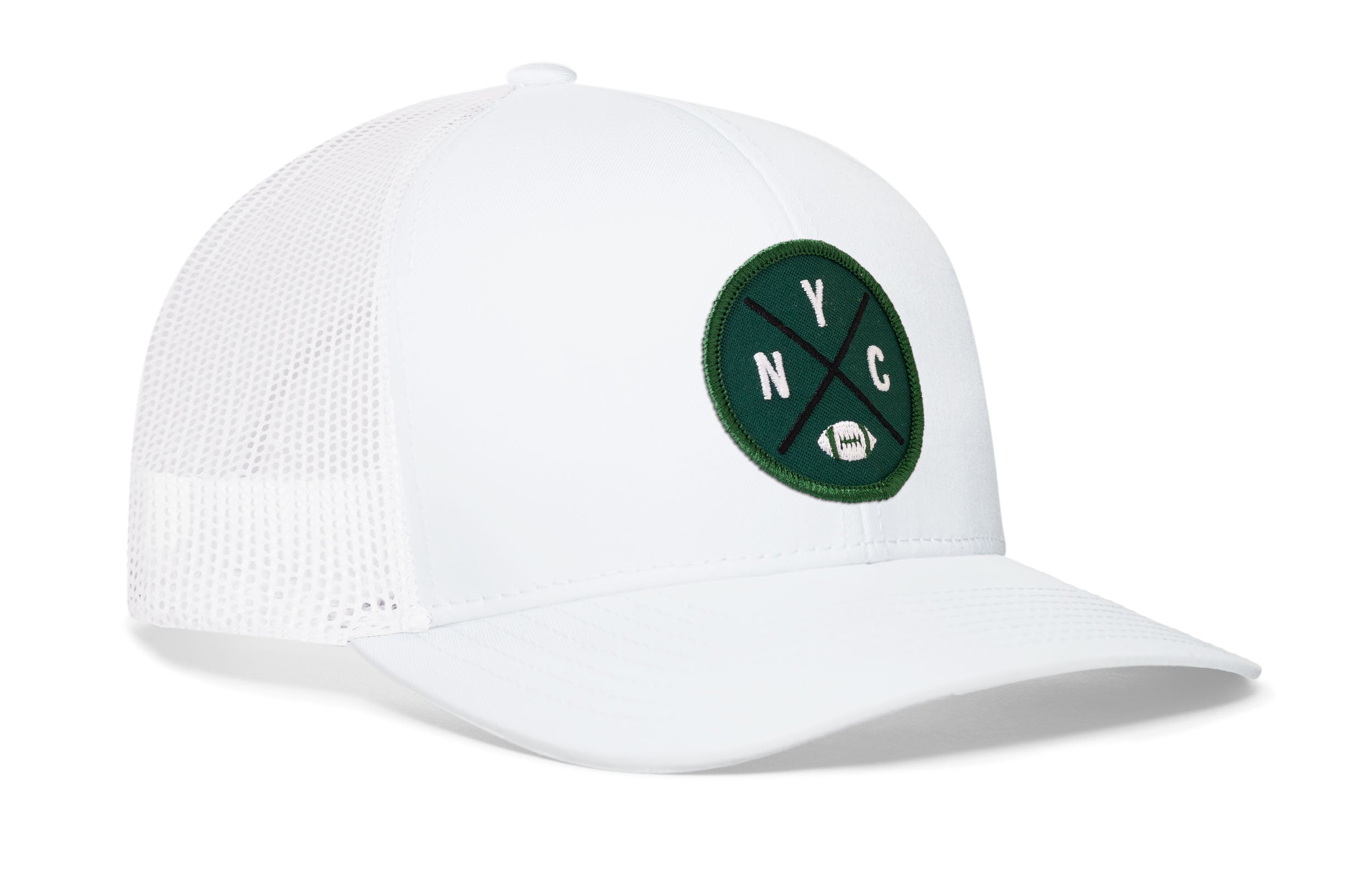 New York Football Trucker Hat  |  Green NYC X Snapback