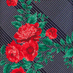 Vittorio Farina Men's Floral Design Necktie & Pocket Square