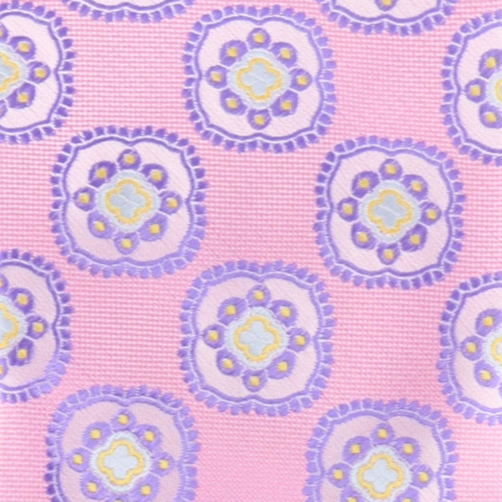 Vittorio Farina Men's Geometric Design Necktie & Pocket Square