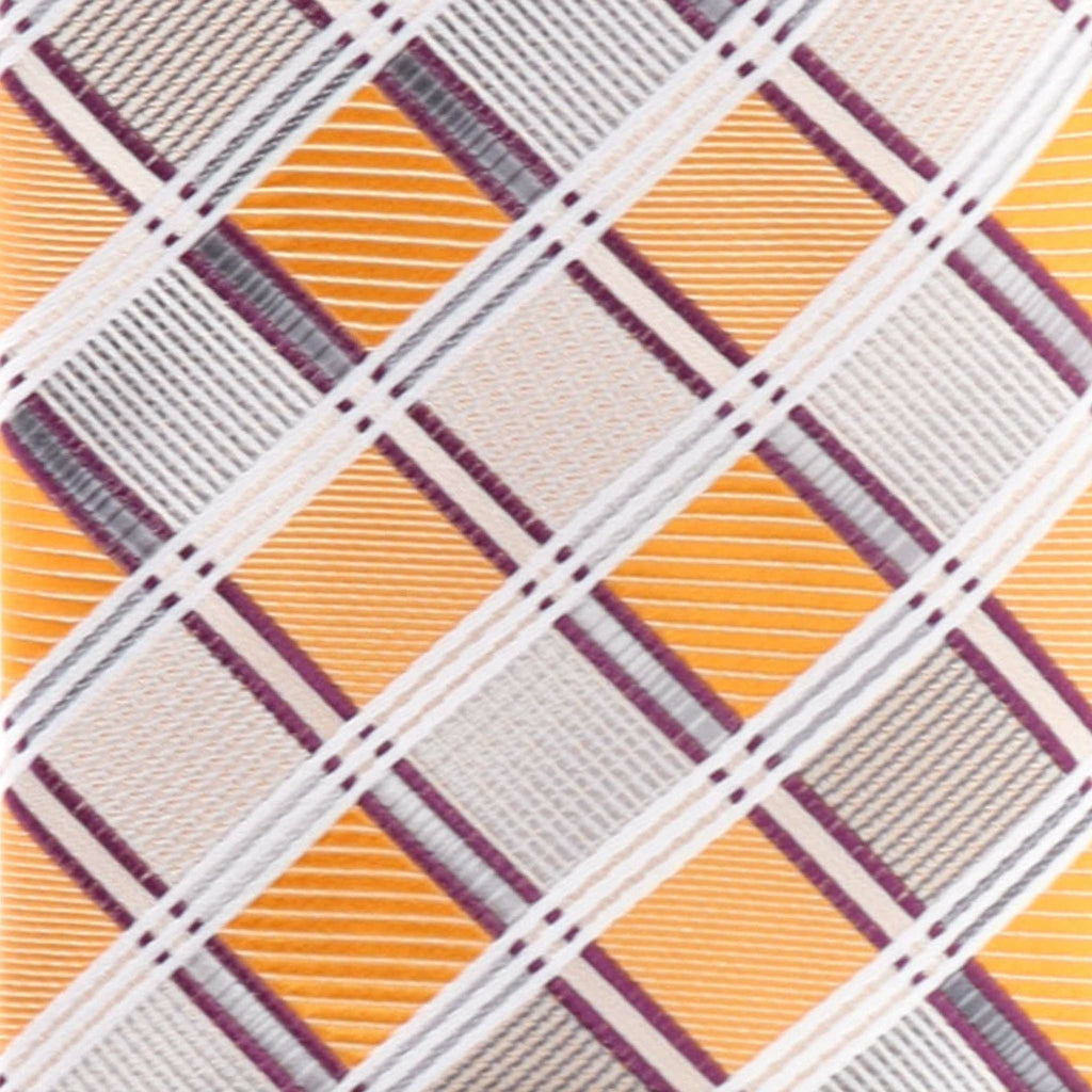 Vittorio Farina Men's Geometric Design Necktie & Pocket Square