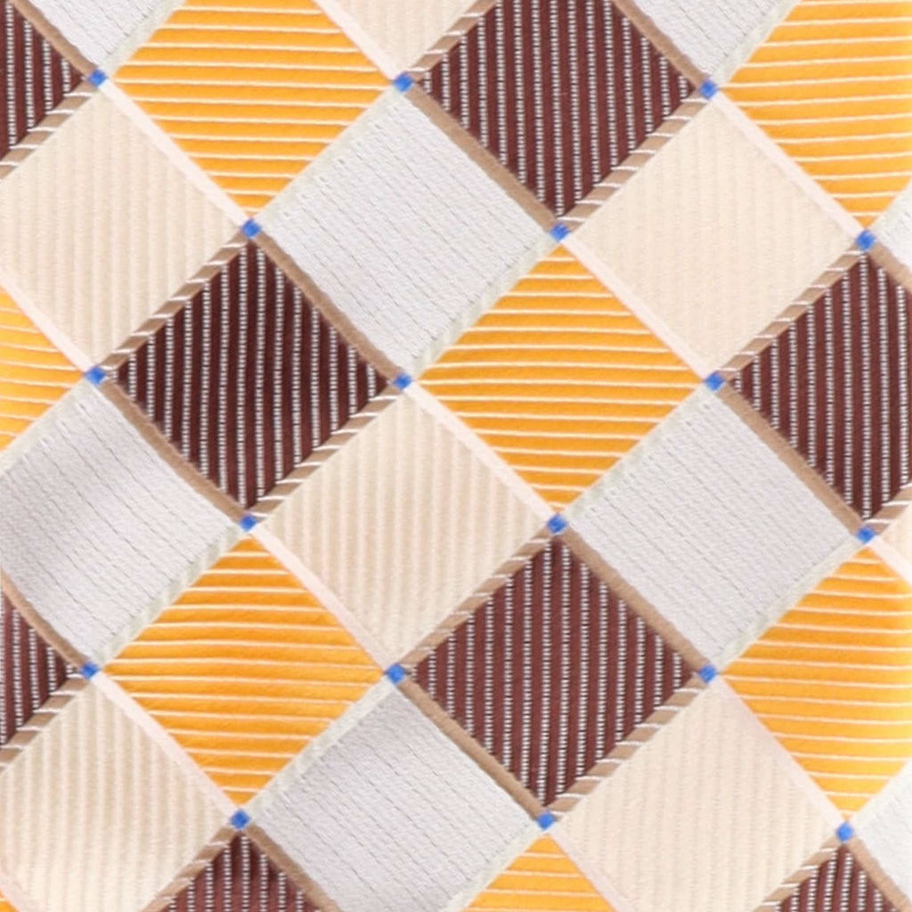 Vittorio Farina Men's Geometric Design Necktie & Pocket Square