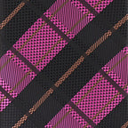 Vittorio Farina Men's Geometric Design Necktie & Pocket Square
