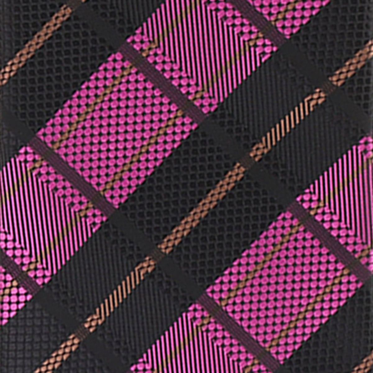 Vittorio Farina Men's Geometric Design Necktie & Pocket Square