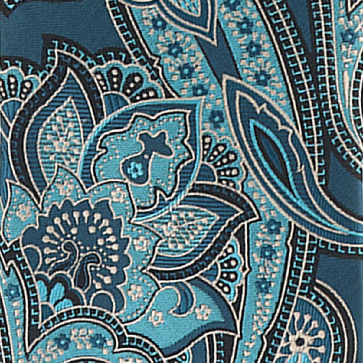 Vittorio Farina Men's Paisley Design Necktie & Pocket Square