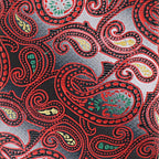 Vittorio Farina Men's Paisley Design Necktie & Pocket Square