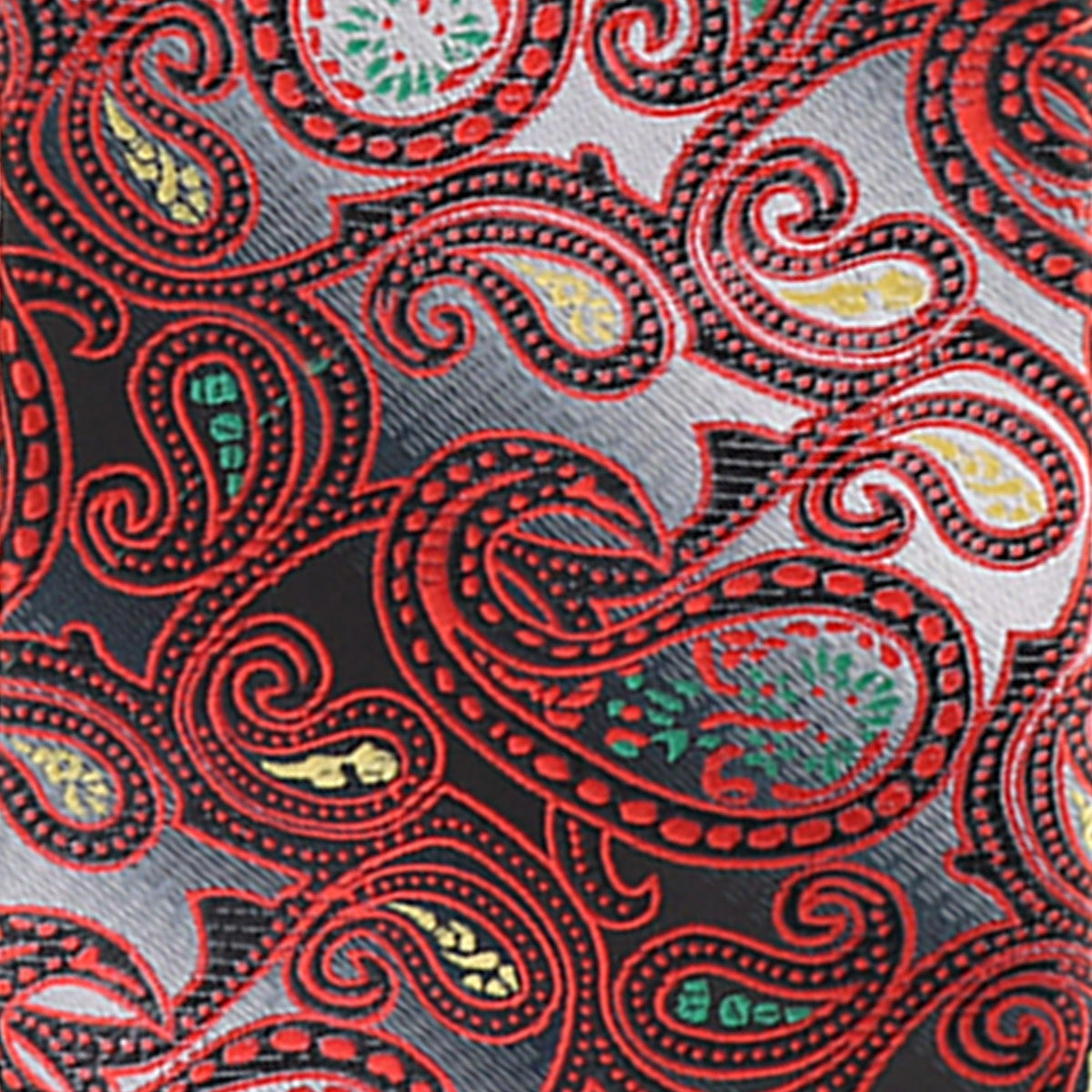 Vittorio Farina Men's Paisley Design Necktie & Pocket Square