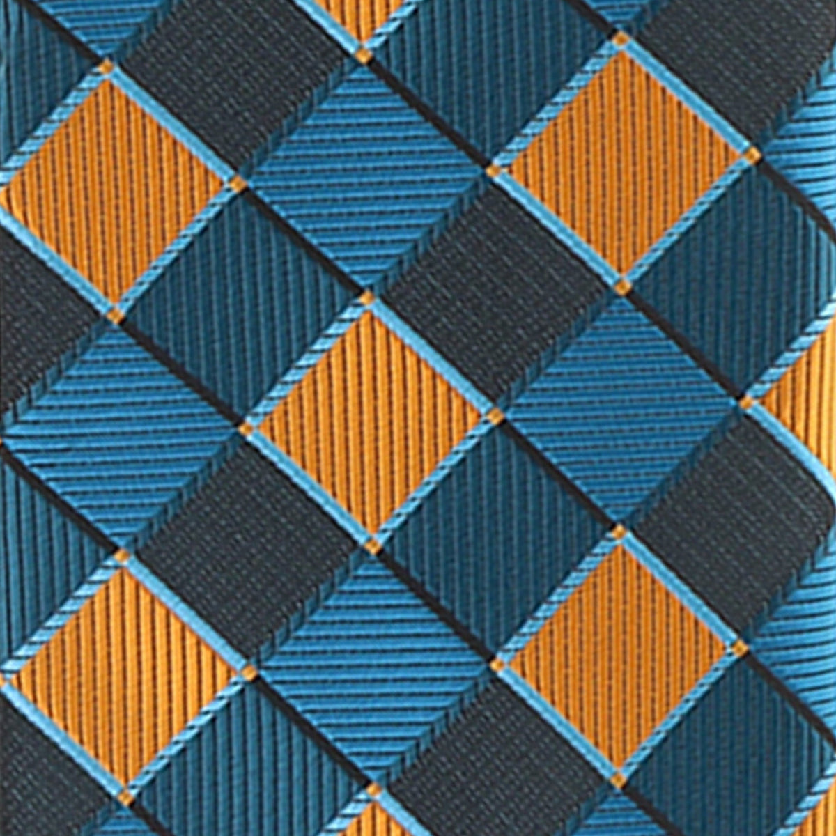 Vittorio Farina Men's Geometric Design Necktie & Pocket Square