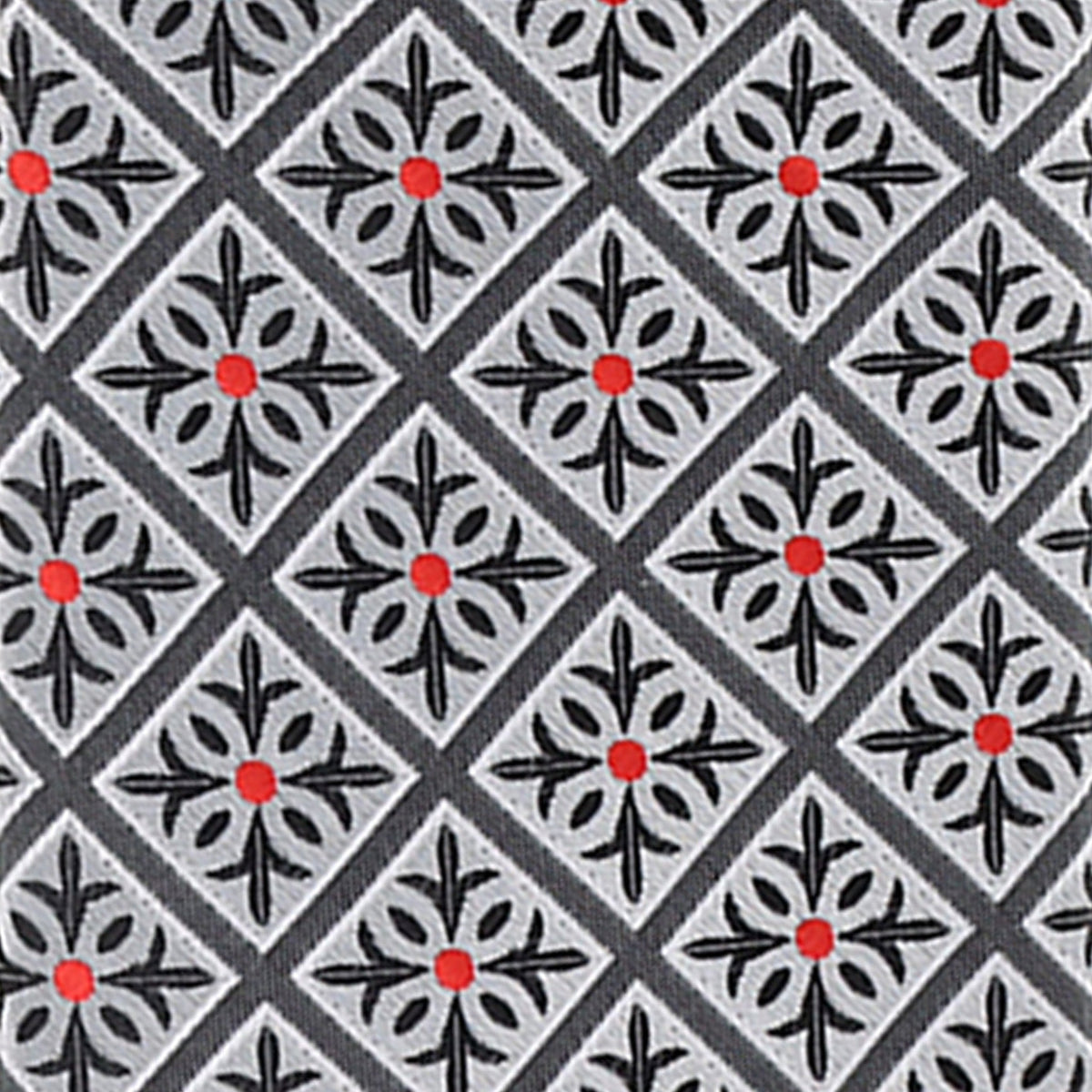 Vittorio Farina Men's Geometric Design Necktie & Pocket Square