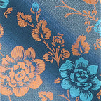 Vittorio Farina Men's Floral Design Necktie & Pocket Square