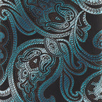Vittorio Farina Men's Paisley Design Necktie & Pocket Square