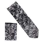 Vittorio Farina Men's Floral Design Necktie & Pocket Square