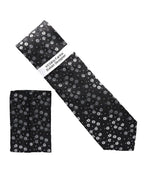 Vittorio Farina Men's Floral Design Necktie & Pocket Square