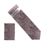 Vittorio Farina Men's Paisley Design Necktie & Pocket Square