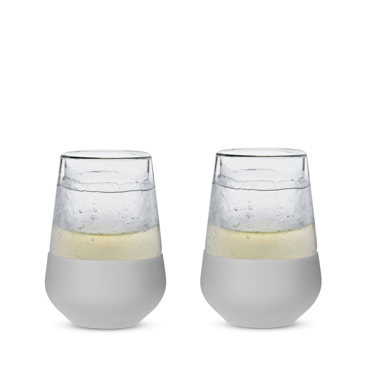 Glass Wine FREEZE™ in Gray, Set of 2