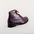 Noble Men's Vintage Lace-Up Boots (Purple)