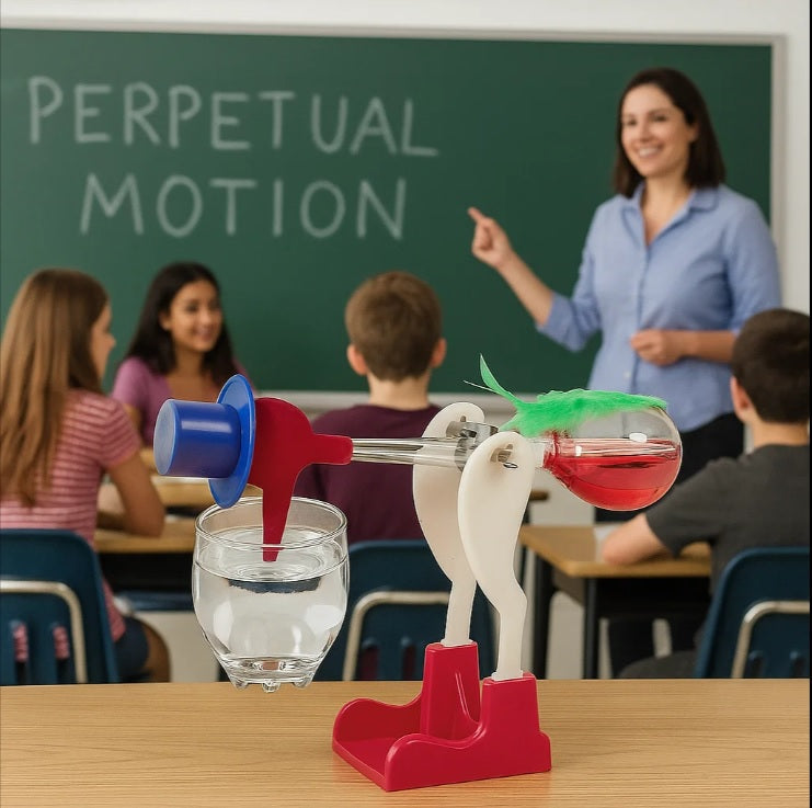 Original Drinking Bird – Retro Science Toy 🐦Perpetual Motion Desk Gadget