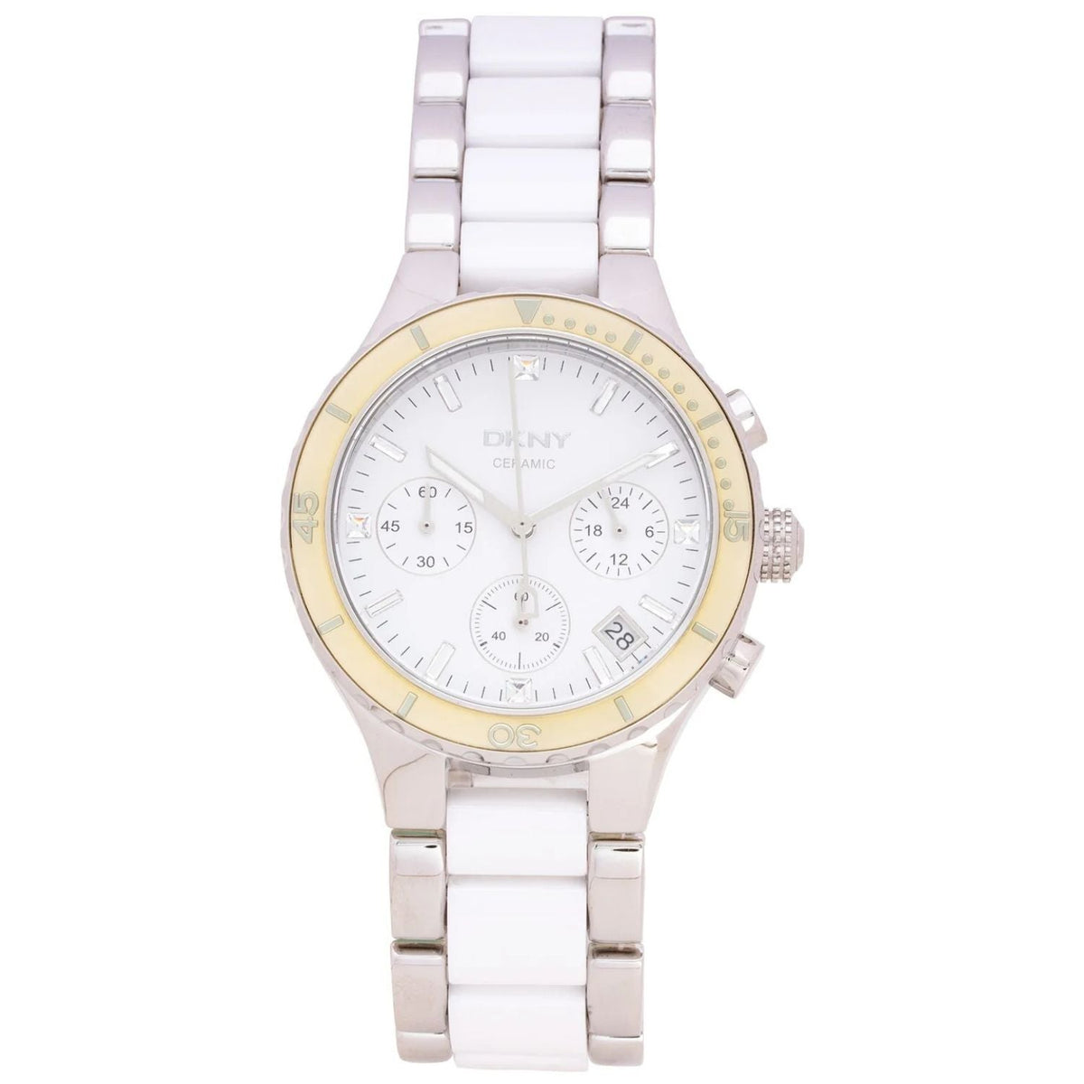 DKNY Women's Chronograph White Dial White Dial Watch - NY8502